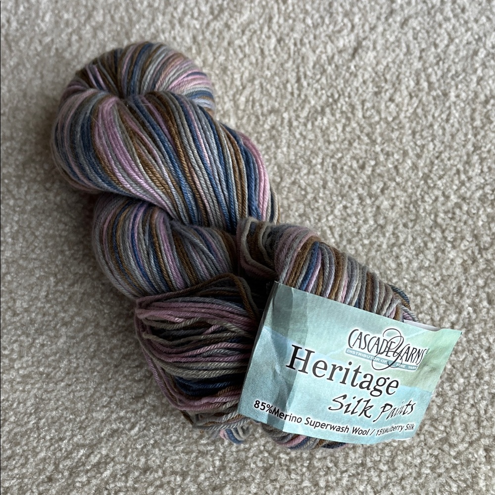 Destash NWT 1 skein Cascade Heritage Silk Paints Yarn